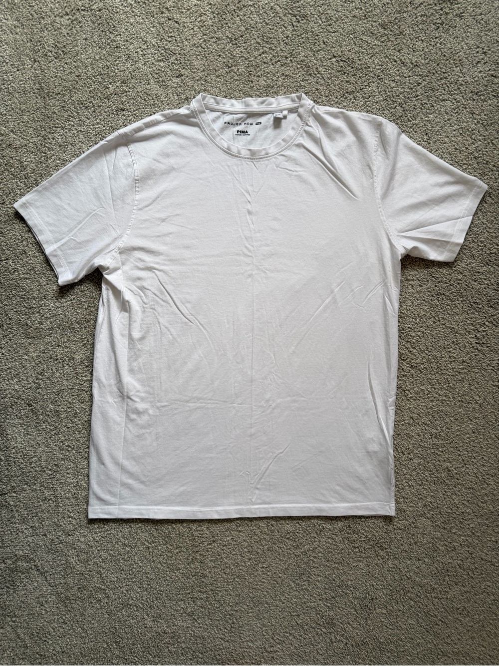 Projek Raw White Pima Cotton T-Shirt